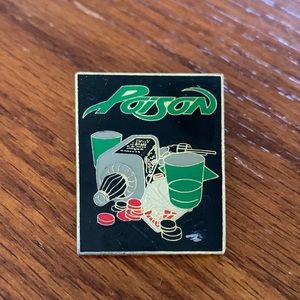 Poison punk rock cards enamel pin accessories